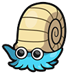 Omanyte in Brilliant Diamond & Shining Pearl