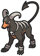 Houndoom in Brilliant Diamond & Shining Pearl