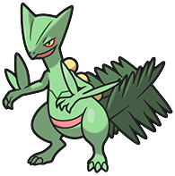 Sceptile in Brilliant Diamond & Shining Pearl