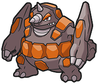 Rhyperior in Brilliant Diamond & Shining Pearl