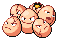 Exeggcute in Black & White