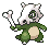 Shiny Cubone in Black & White