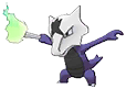 Shiny Marowak Totem in Black & White
