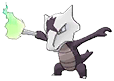 Marowak Totem in Black & White