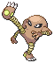 Hitmonlee in Black & White