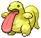 Shiny Lickitung in Black & White