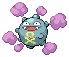 Shiny Koffing in Black & White