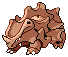 Shiny Rhyhorn in Black & White