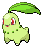 Chikorita in Black & White
