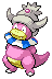Shiny Slowking in Black & White