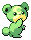 Shiny Teddiursa in Black & White