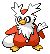 Delibird in Black & White