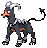 Houndoom in Black & White