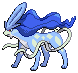 Shiny Suicune in Black & White