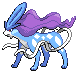 Suicune in Black & White