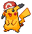 Shiny Pikachu Kalos Cap in Black & White