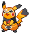 Shiny Pikachu Libre in Black & White