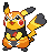 Pikachu Libre in Black & White