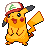 Shiny Pikachu Original Cap in Black & White