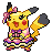 Pikachu Pop Star in Black & White