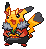 Shiny Pikachu Rock Star in Black & White