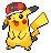 Pikachu World Cap in Black & White