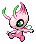 Shiny Celebi in Black & White