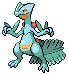 Shiny Sceptile in Black & White