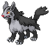 Mightyena in Black & White