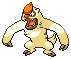 Shiny Vigoroth in Black & White