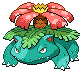 Venusaur in Black & White
