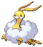 Shiny Altaria in Black & White
