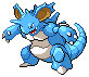 Shiny Nidoking in Black & White