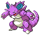 Nidoking in Black & White
