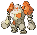 Regirock in Black & White