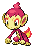 Shiny Chimchar in Black & White