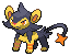 Shiny Luxio in Black & White