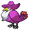 Shiny Honchkrow in Black & White