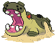 Shiny Hippowdon in Black & White