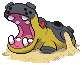 Hippowdon in Black & White