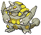 Shiny Rhyperior in Black & White