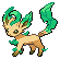 Shiny Leafeon in Black & White