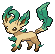 Leafeon in Black & White