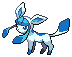 Shiny Glaceon in Black & White