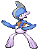 Shiny Gallade in Black & White
