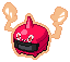 Shiny Rotom Heat in Black & White