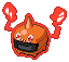 Rotom Heat in Black & White