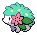 Shiny Shaymin Land in Black & White