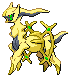 Shiny Arceus in Black & White
