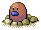 Shiny Diglett in Black & White